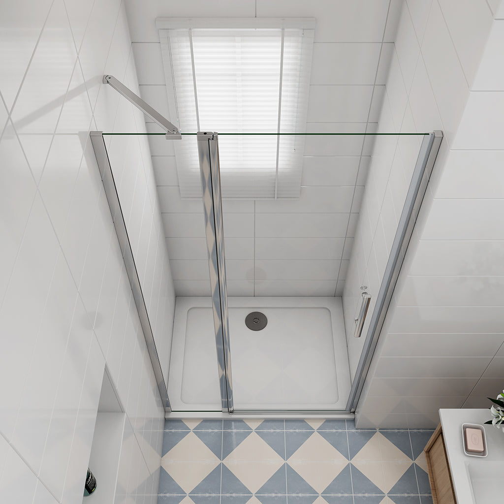 800 H.1950 mm Drehtür Nischentür Duschtasse 1500x800mm badezimmer ideen