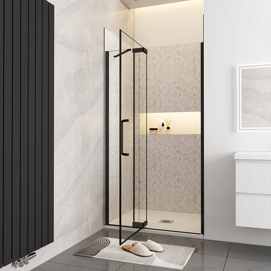 800 H.1950 mm Glasdusche Drehtür Nischentür badezimmer ideen