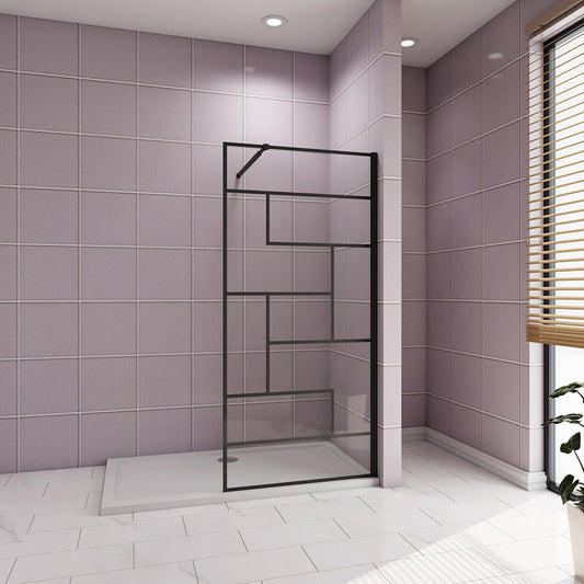 800 H.2000 mm Glasdusche Walk in Duschwänd mit Stabilisationsstange 730-1200mm für badezimmer