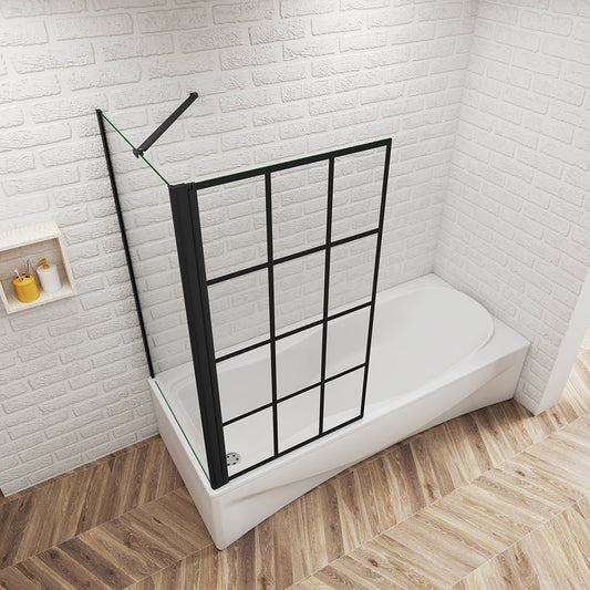 800x700 H 1400 mm Badewannenseitenwand Gittermuster mit Seitenwand badezimmer ideen