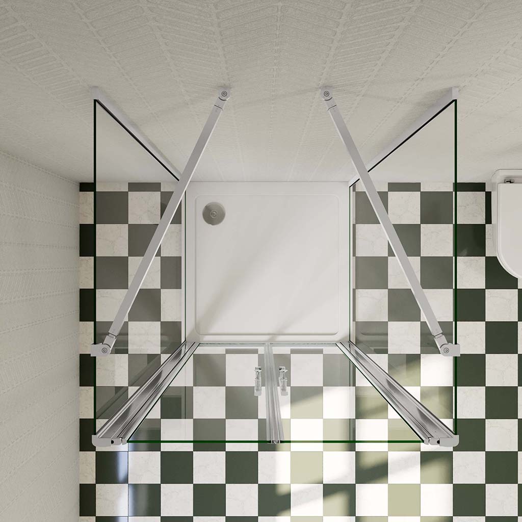 800x700 H.1950 mm Doppelpendeltüren U-Form für badezimmer