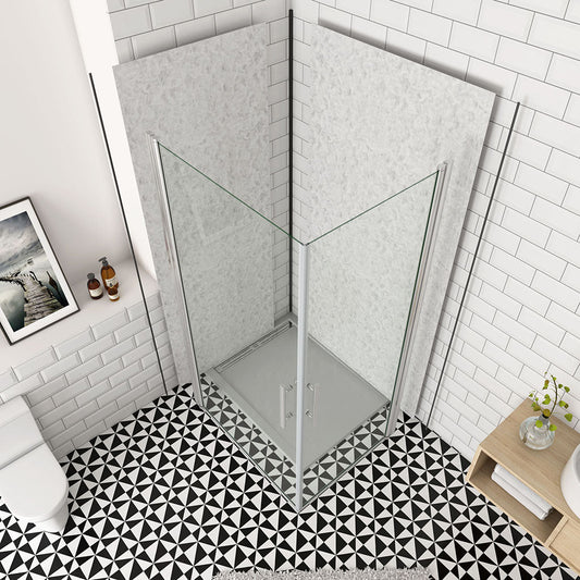 800x700 H 1970 mm Drehtür Eckeinstieg Wandverkleidung badezimmer ideen