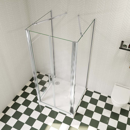 800x800 H.1950 mm Doppelpendeltüren U Form für badezimmer