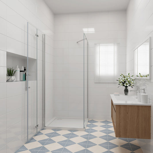 800x800 H.1950 mm Falttür mit Seitenwand dusche für badezimmer