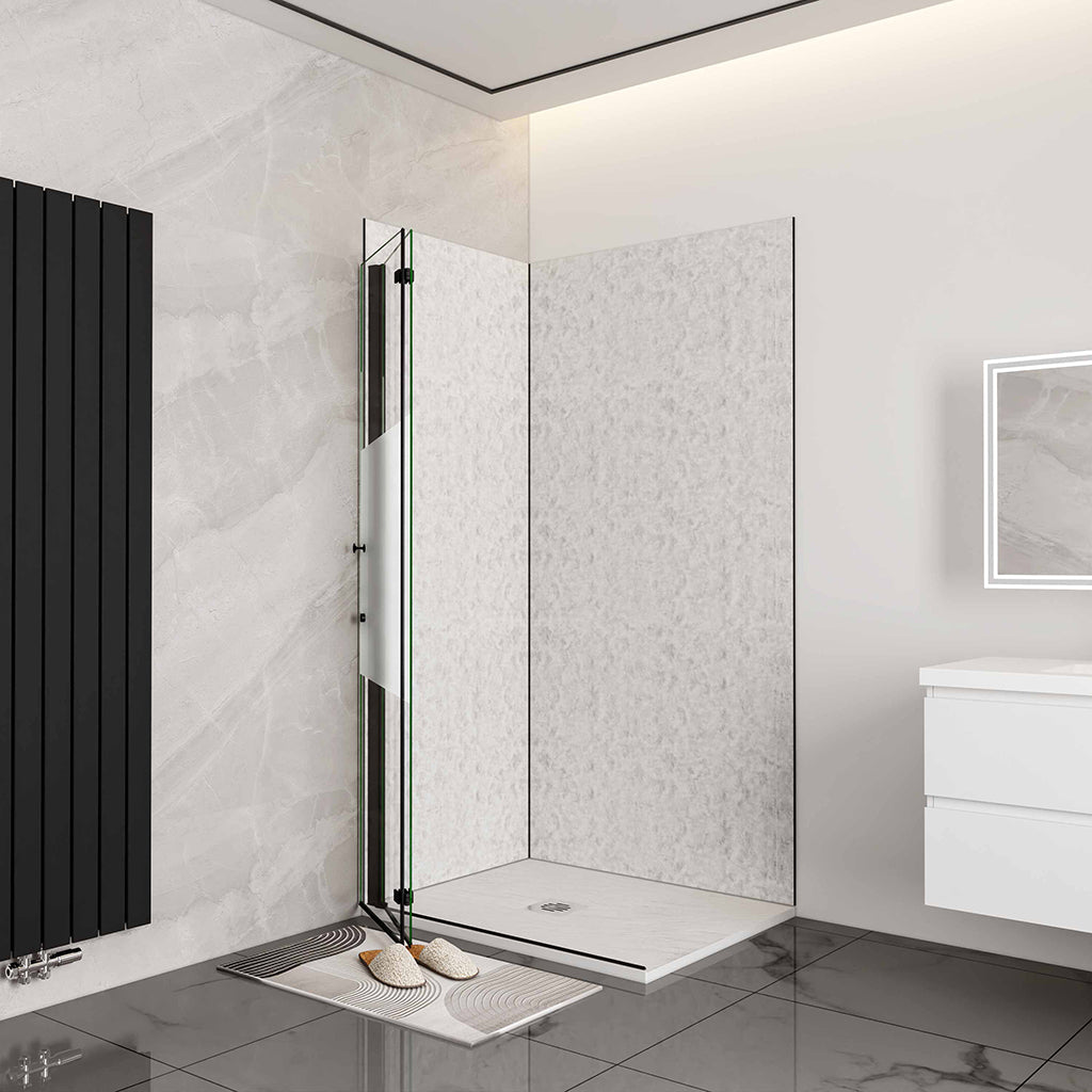86 H.195 cm Falttür Walk in Schutzfolie badezimmer ideen