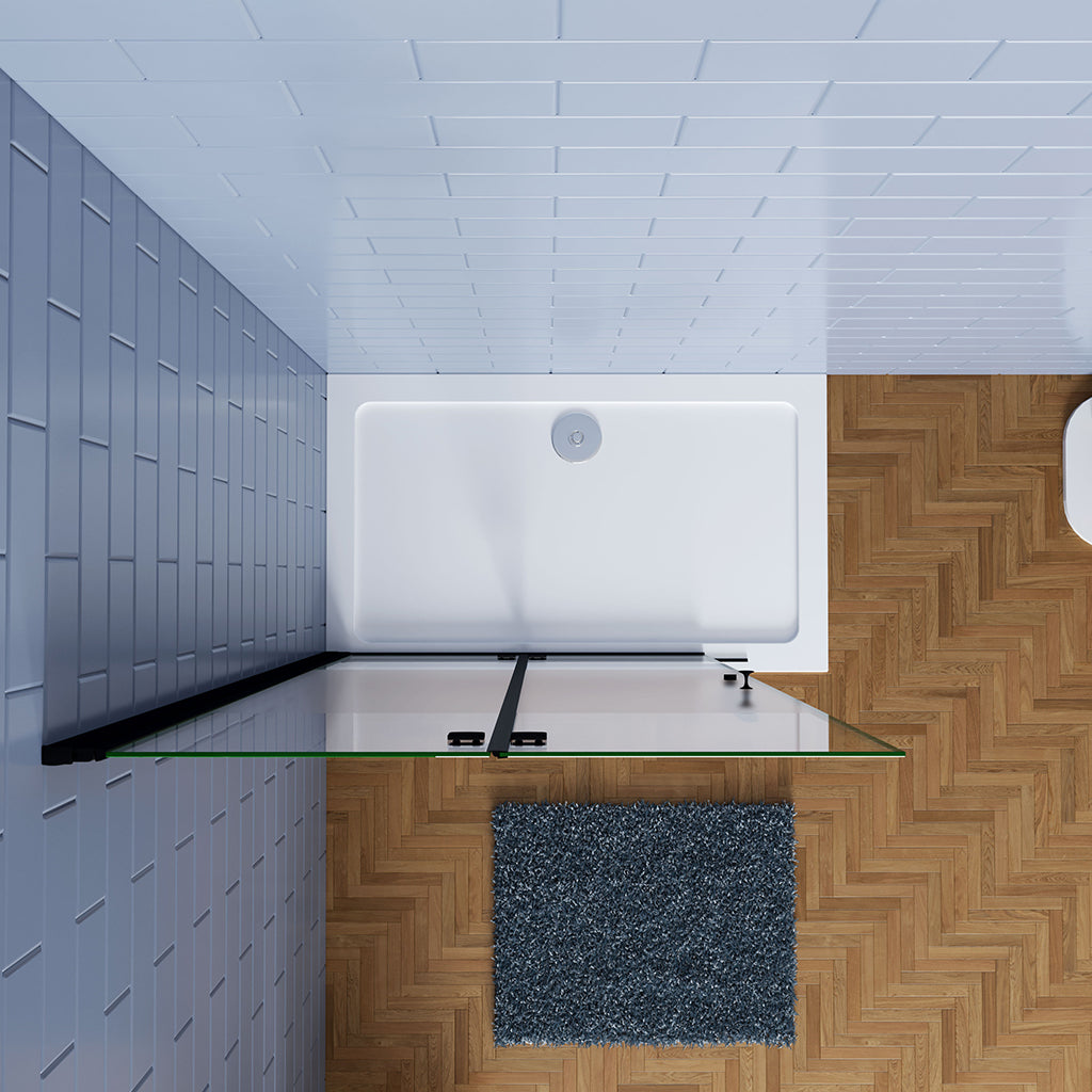 860 H.1950 mm Falttür Walk in Duschtasse 900x900mm Ablaufgarnitur für badezimmer