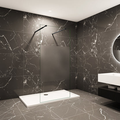 87.7 H.200 cm Walk in Duschwand mit 2xStabilisationsstange 73-120cm badezimmer ideen