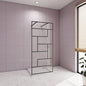 877 H.2000 mm Glasduschwand Walk in Duschwand mit 2xStabilisationsstange 1400mm badezimmer ideen