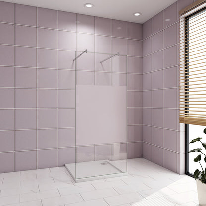 877 H.2000 mm Walk in Duschwand mit 2xStabilisationsstange 700-1200mm für badezimmer