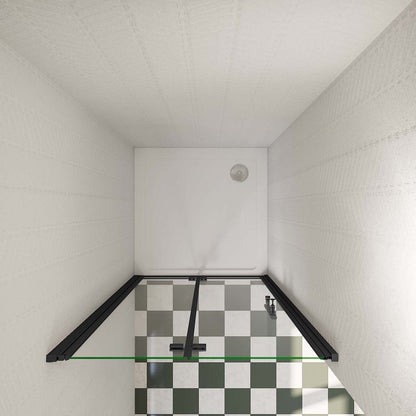 90 H.185 cm Falttür Nischentür Duschtasse 110x90cm badezimmer ideen