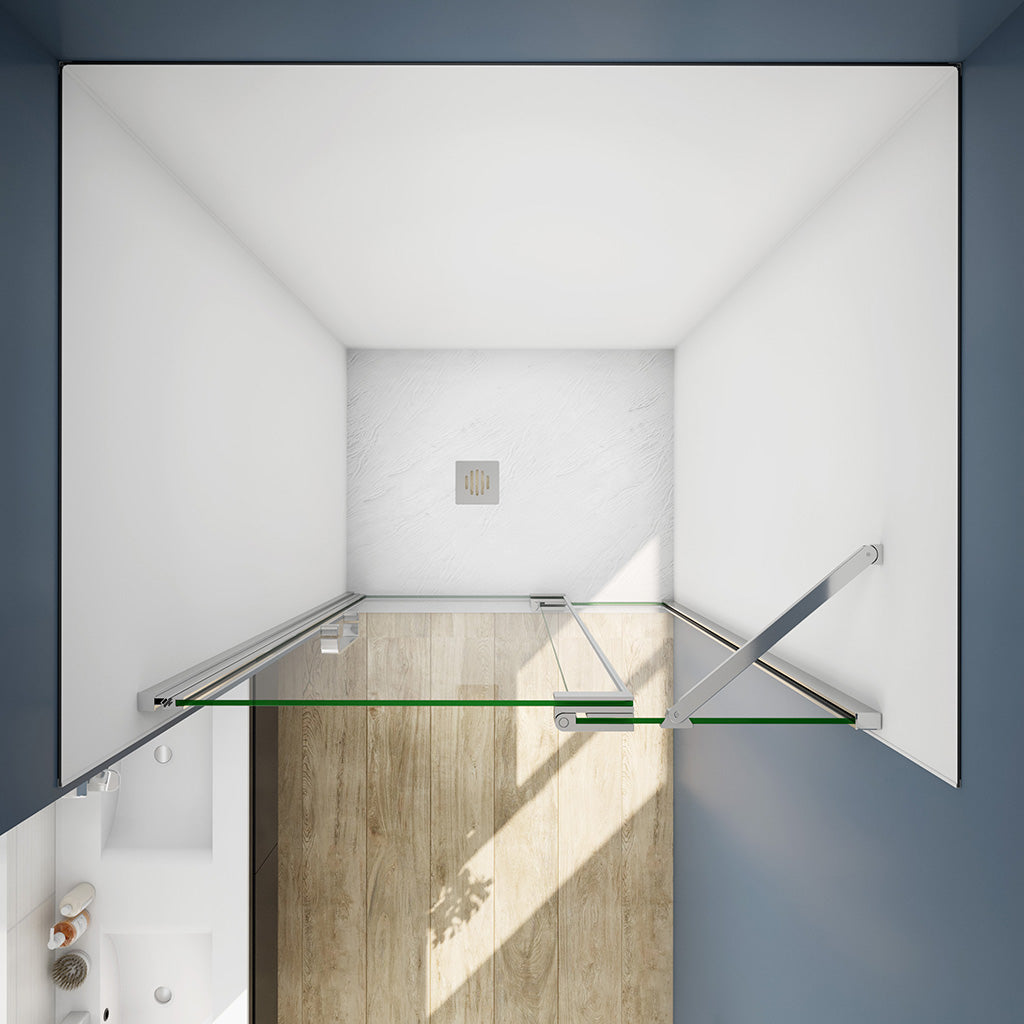 90 H.195 cm Drehtür Nischentür dusche für badezimmer