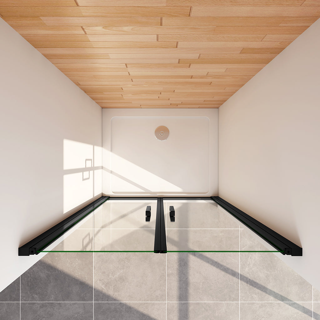 90 H 200 cm Doppelpendeltüren Duschtasse 150x90cm badezimmer ideen