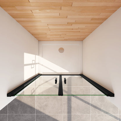 90 H 200 cm Doppelpendeltüren Duschtasse 150x90cm badezimmer ideen