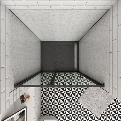 900 H.1850 mm Glasdusche Drehtür Nischentür badezimmer ideen