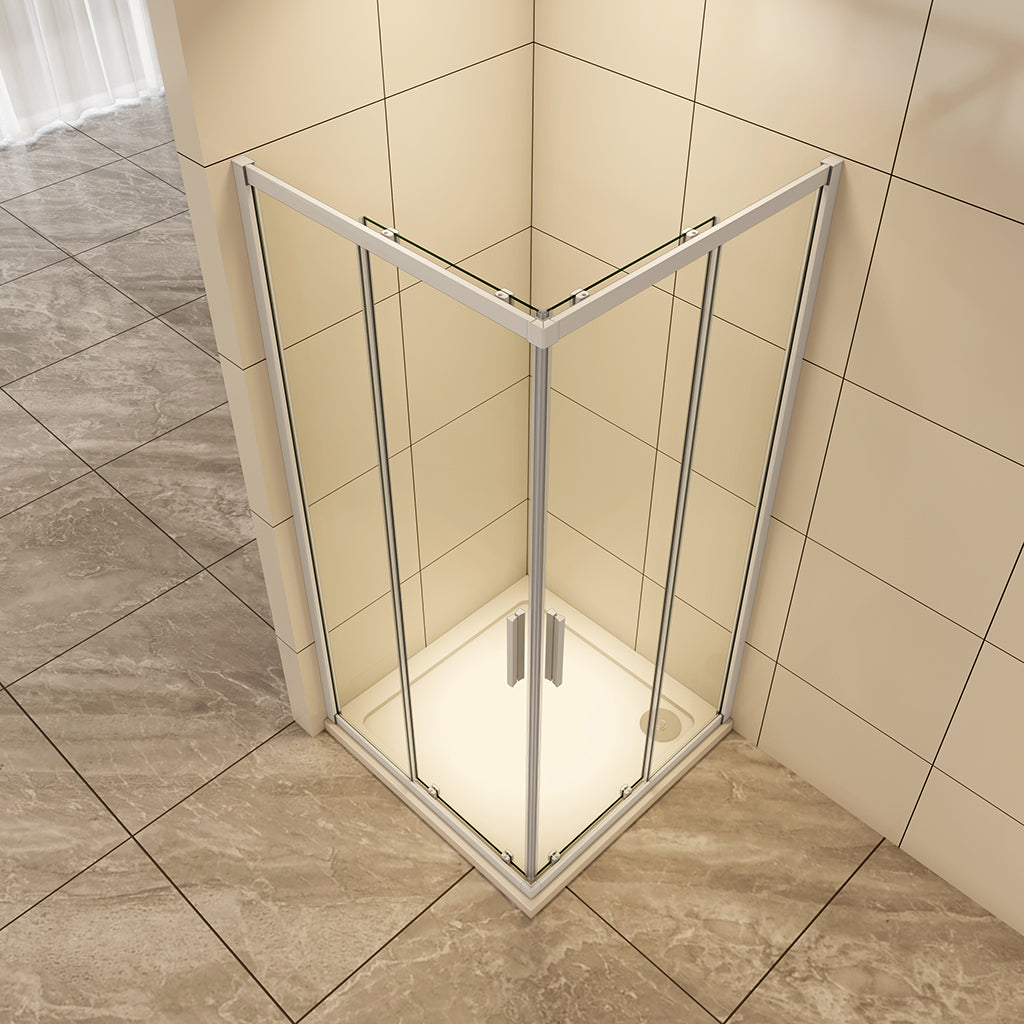 900 H.1850 mm Schiebetür Eckeinstieg für badezimmer