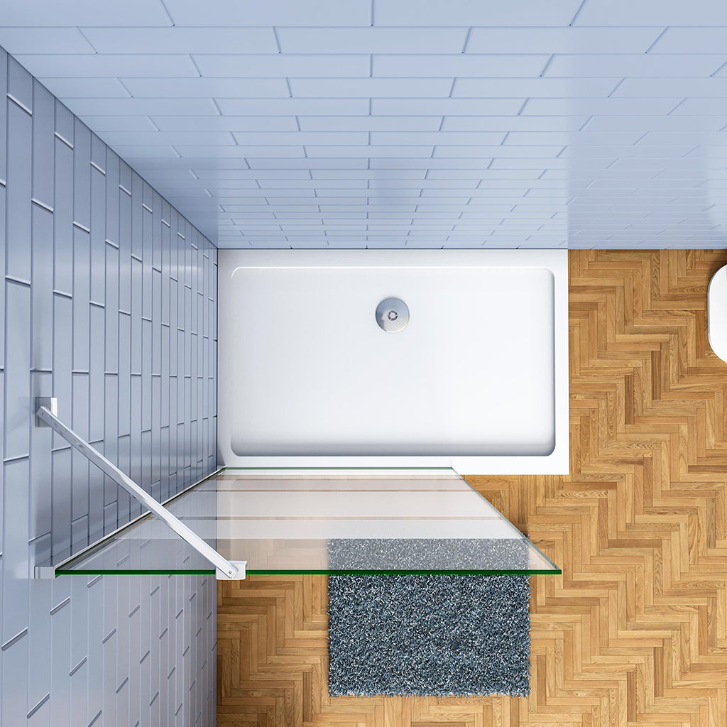 900 H.1900 mm Walk in Duschwand mit Stabilisationsstange 450mm für badezimmer