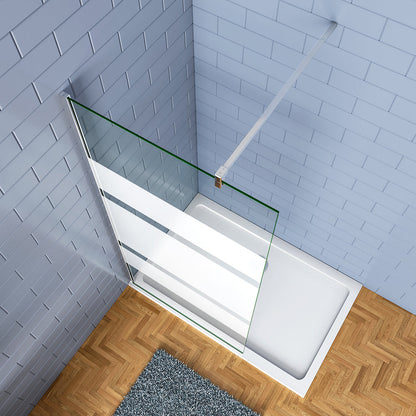 900 H.1900 mm Walk in Duschwand mit Stabilisationsstange 900mm badezimmer ideen