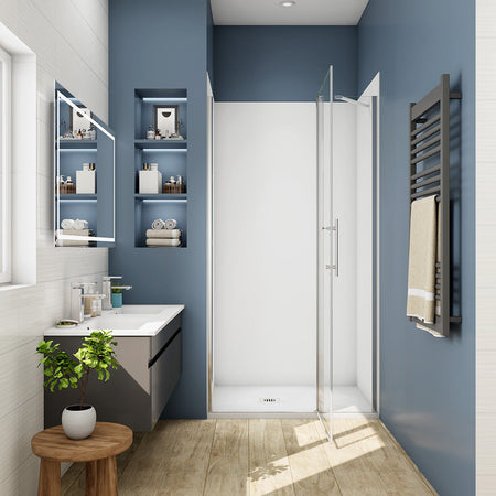 Drehtür mit Festteil