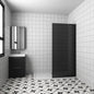 900 H.2000 mm Walk in Duschwand Schwarz Schutzfolie mit Stabilisationsstange 450mm badezimmer ideen