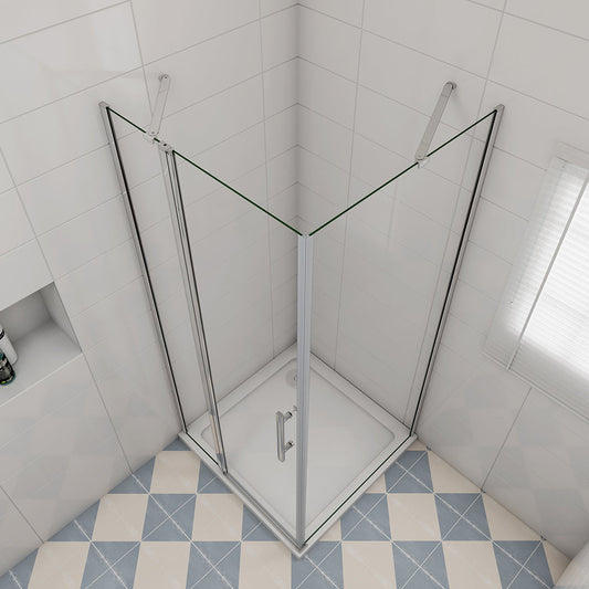 900x700 H.1950 mm Drehtür Seitenwand für badezimmer