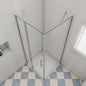 900x700 H.1950 mm Drehtür Seitenwand für badezimmer
