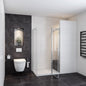 900x760 H.1950 mm dusche Drehtür mit Seitenwand für badezimmer