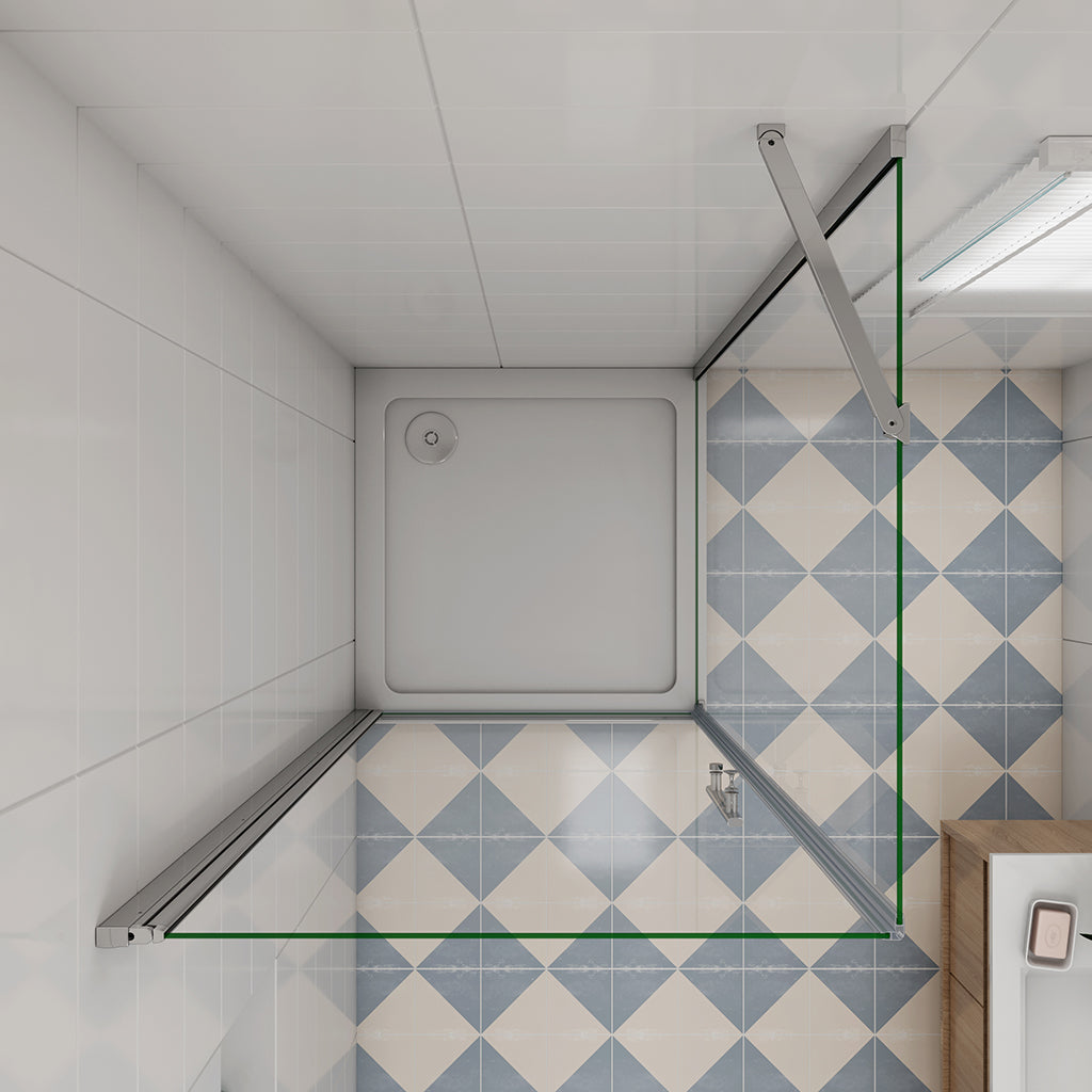 900x800 H.1850 mm Drehtür mit Seitenwand badezimmer ideen
