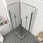900x800 H.1850 mm Falttür Eckeinstieg Wandverkleidung badezimmer ideen