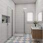 900x800 H.1950 mm Drehtür mit Seitenwand Duschtasse Ablaufgarnitur dusche für badezimmer
