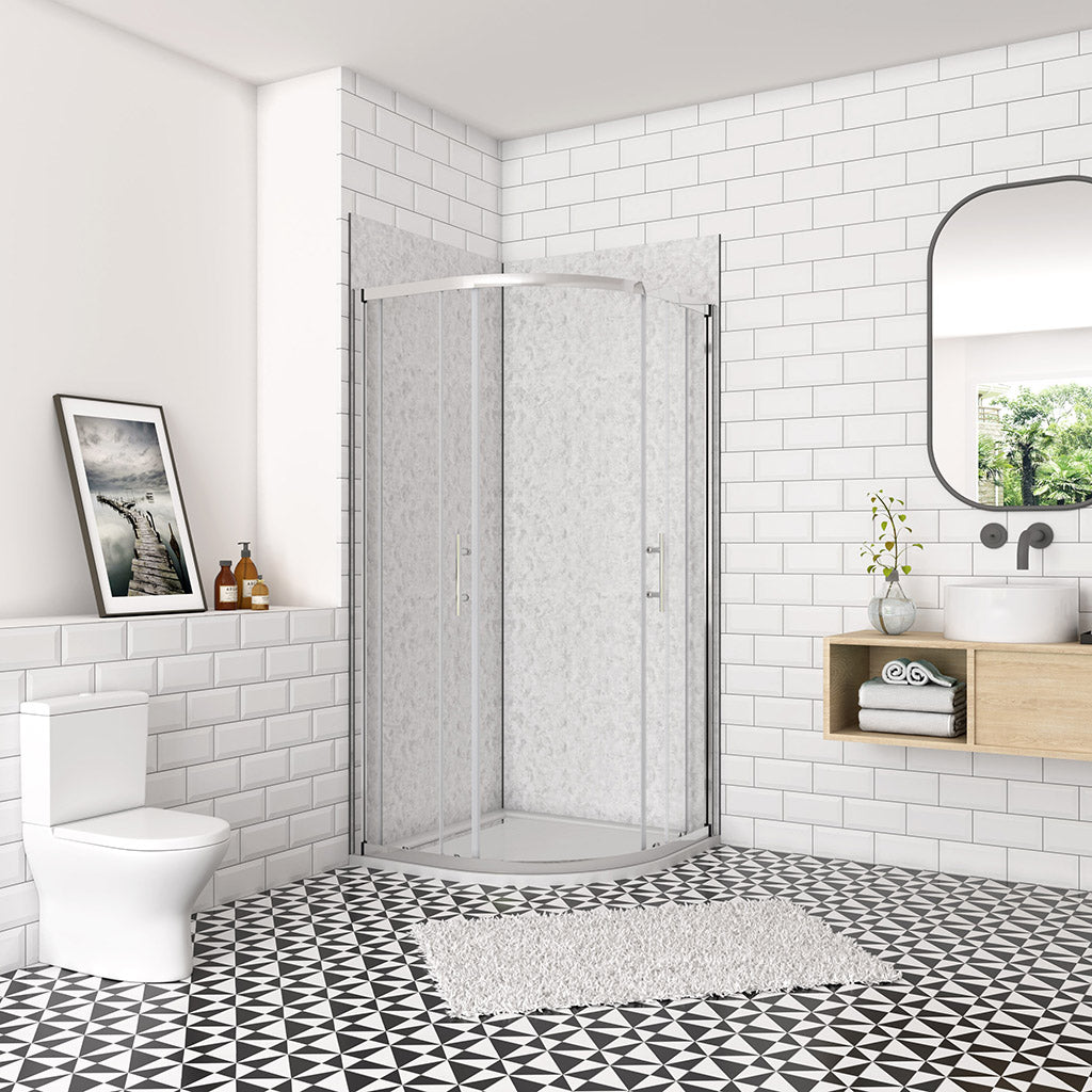 900x900 H.1850 mm Runddusche Schiebetür Eckeinstieg badezimmer ideen