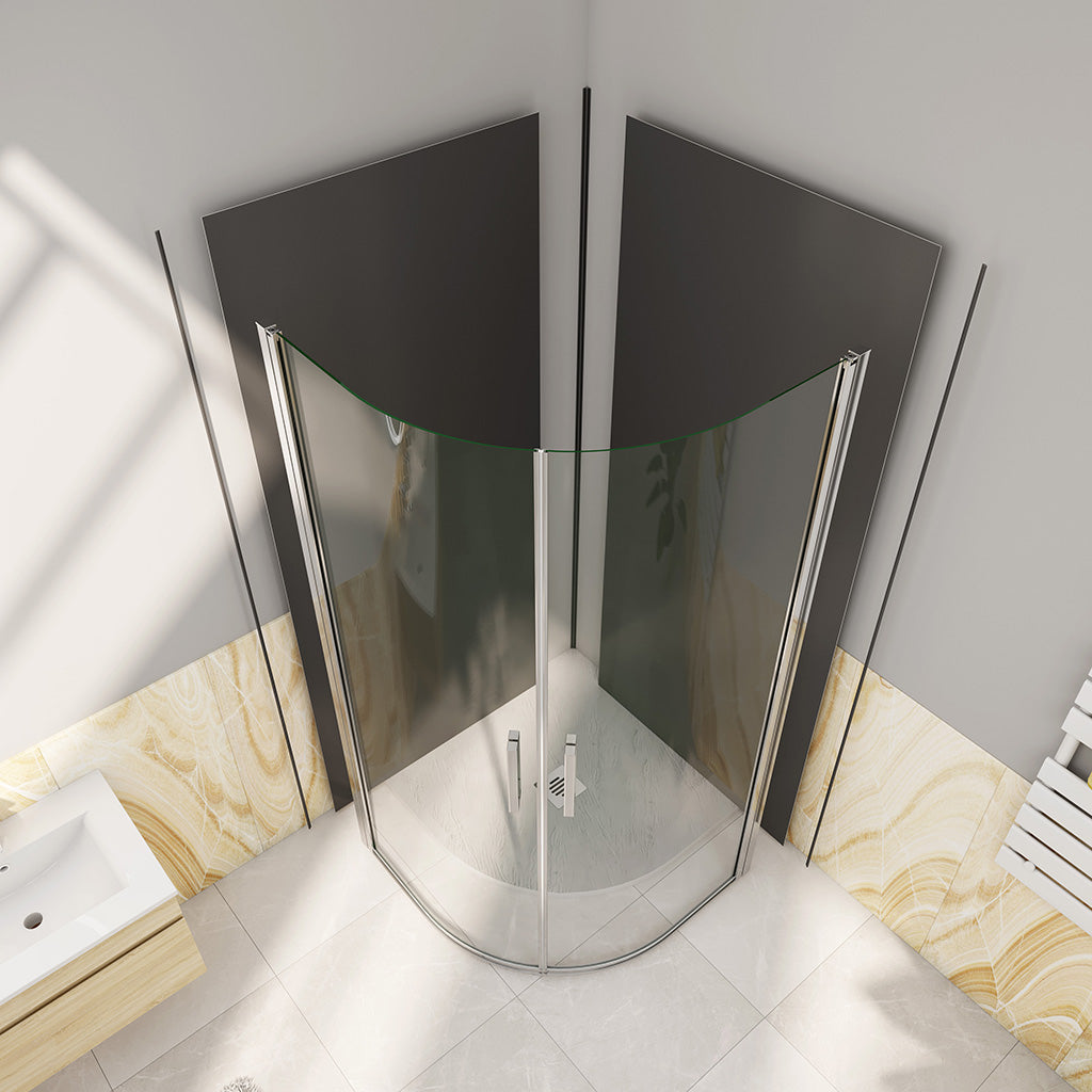 900x900 H.1950 mm Drehtür Runddusche Eckeinstieg Wandverkleidung für badezimmer