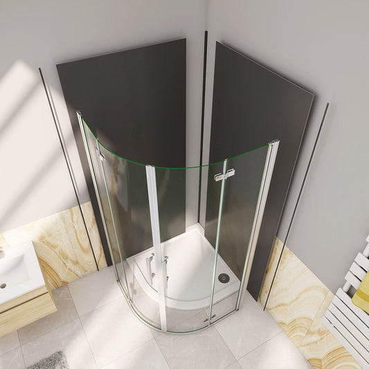 900x900 H.1950 mm Falttür Runddusche Eckeinstieg Duschtasse Wandverkleidung badezimmer ideen