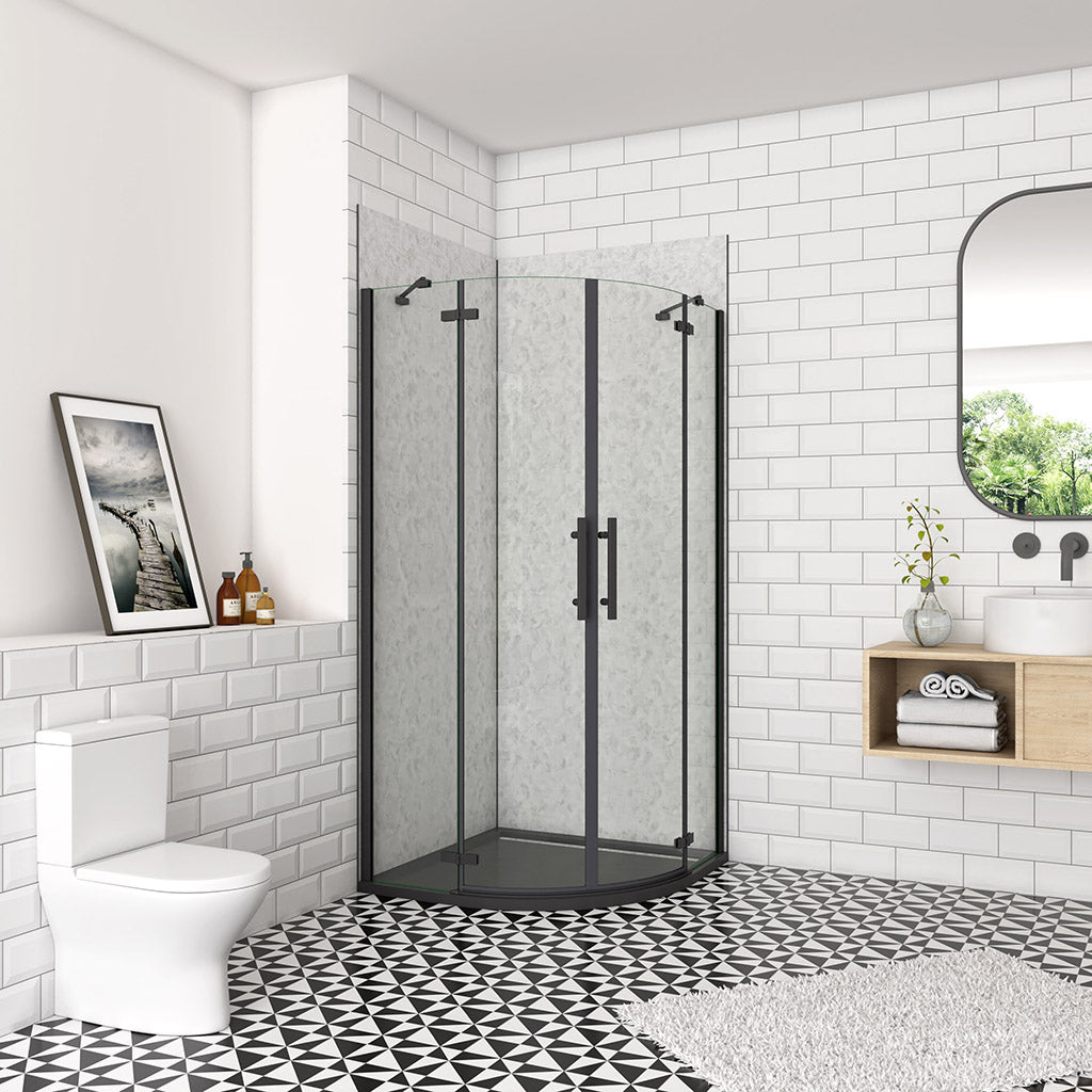 900x900 H.1950 mm Falttür Runddusche Eckeinstieg für badezimmer