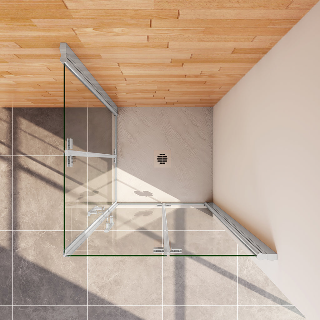 900x900 H 1970 mm Falttür Eckeinstieg badezimmer ideen