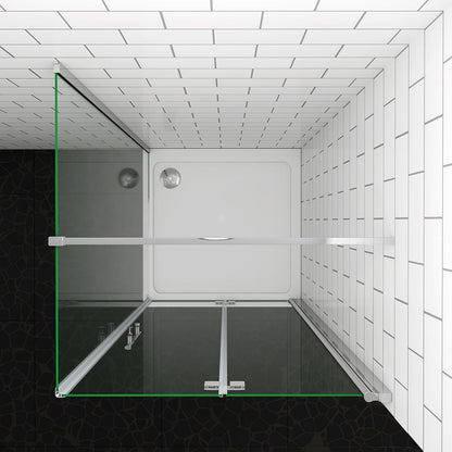 90x80 H 197 cm Falttür mit Seitenwand für badezimmer