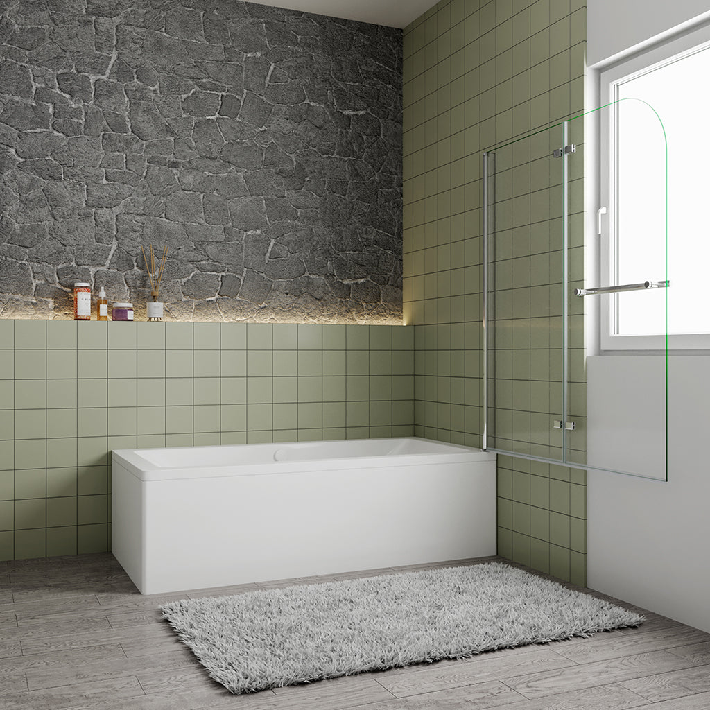 950 H 1400 mm Badewannenaufsatz