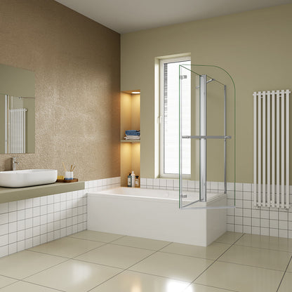 95x80 H.195 cm Duschabtrennung Badewannenaufsätz Seitenwand badezimmer ideen