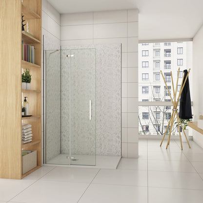 96 H.195 cm Drehtür Walk in dusche für badezimmer