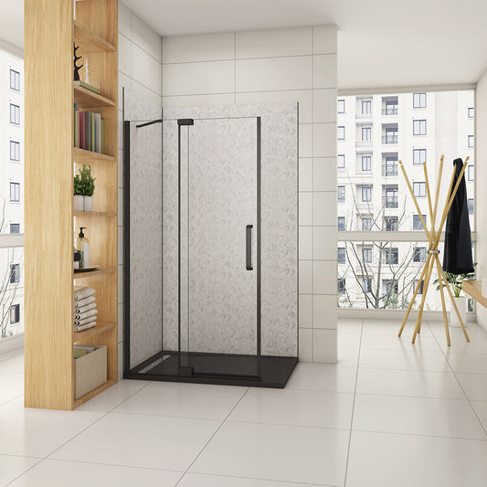 960 H.1950 mm GlasDuschwänd Drehtür Walk in für badezimmer