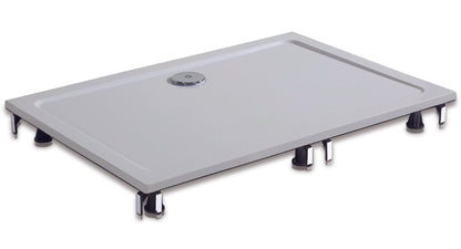 Zubehör Dusche Armatur Schürze & 8xStellfüße für 90x80cm  Duschtasse Duschwanne Bodenelemente
