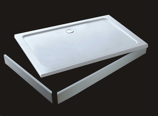 Zubehör Dusche Armatur Schürze & 8xStellfüße für 90x80cm  Duschtasse Duschwanne Bodenelemente