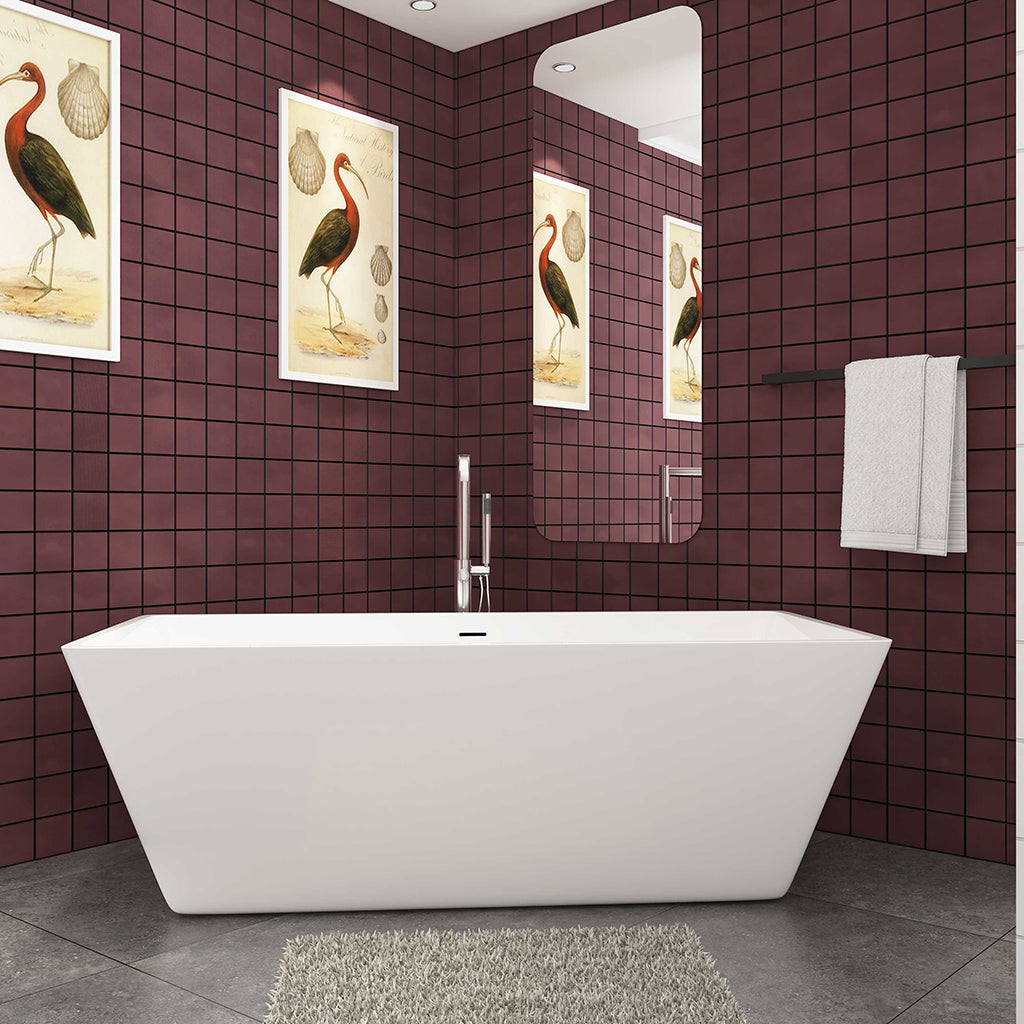 Badewanne Badewanne Rechteck Modern, weiß, Acrylbadewanne 170x80