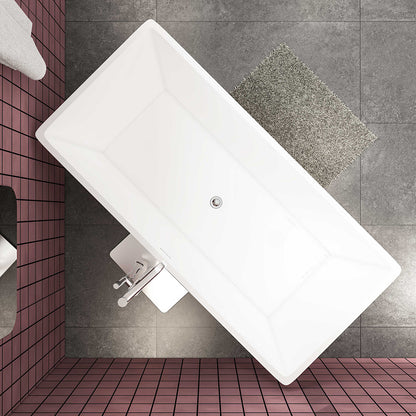 Badewanne Badewanne Rechteck Modern, weiß, Acrylbadewanne 170x80