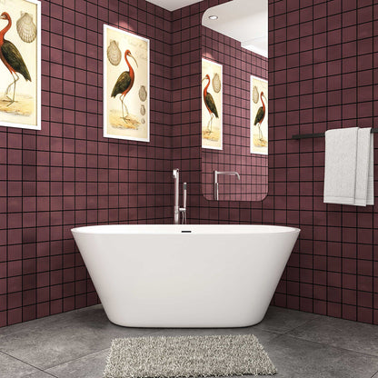 Badewanne Oval Freistehende Badewanne, weiß, Acrylbadewanne 150x70cm