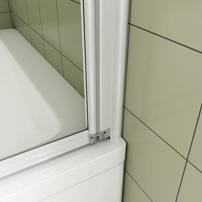 Badewannen 4 TLG Faltwand Aufsatz Duschwänd Badewannenaufsätz 90 H140 cm dusche