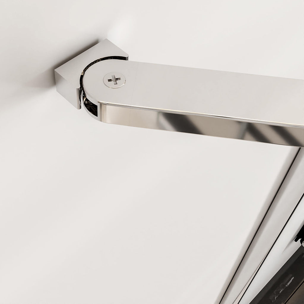 Nano Glas Faltwand Drehwand Trennwand Badewannenaufsatz mit Seitenwand Duschwand Abtrennung 140+70cm Chrom