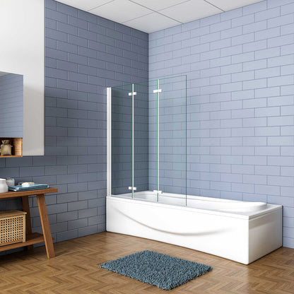 Badewannenaufsatz badewannen duschwand 130 H140 cm