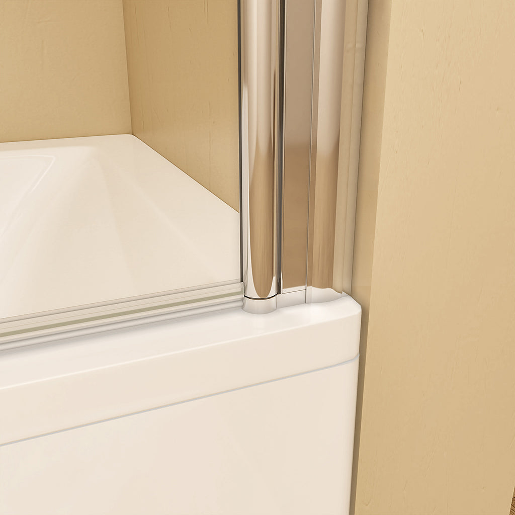 Badewannenaufsätz badewannen duschwand B1E SR 80 H140 cm