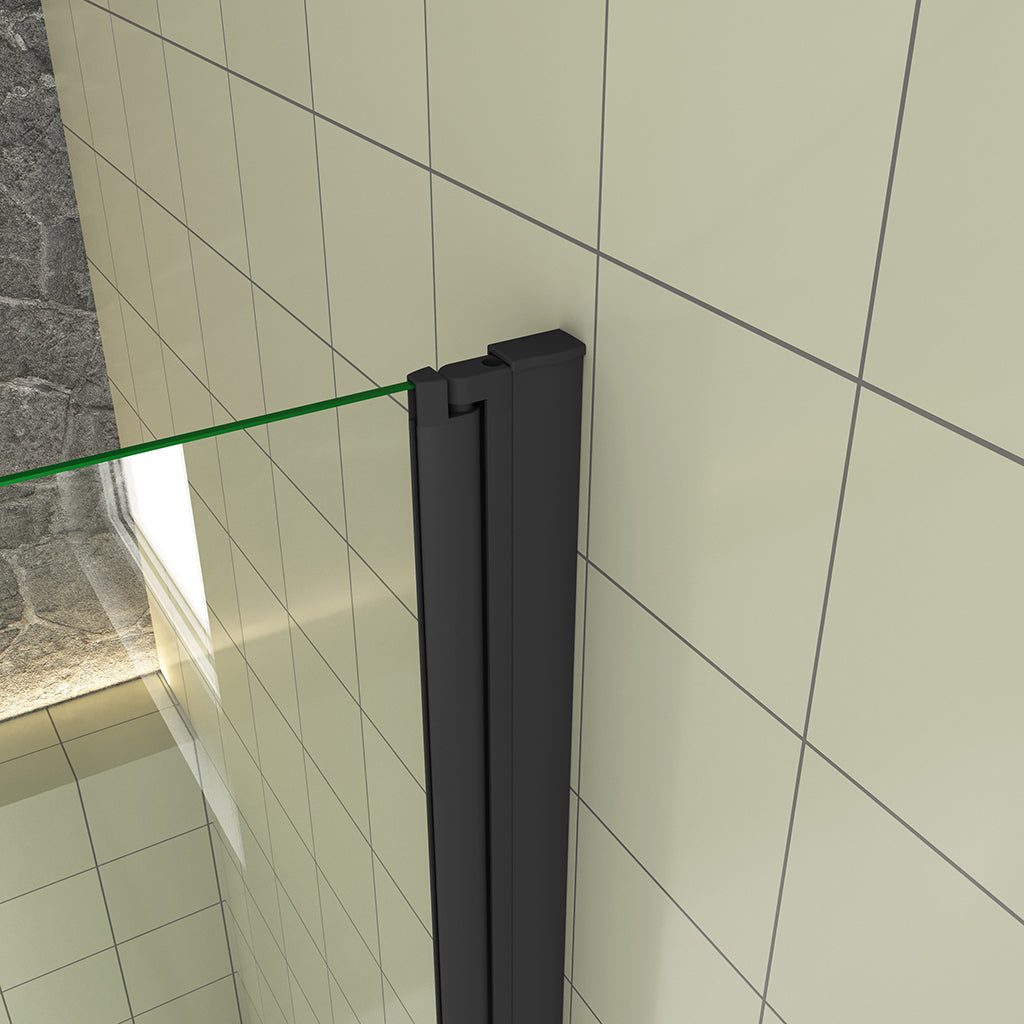 Badewannenaufsätz badewannen duschwand VS2E B 90 H140 cm für badezimmer