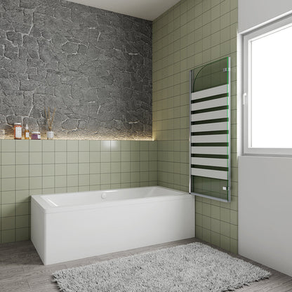 Badewannenaufsätz badewannen duschwand VS2EYL 120 H140 cm für badezimmer